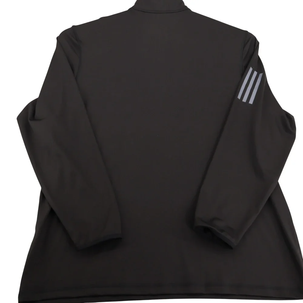 Adidas Golf Mens 2XL Black Quarter Zip Pullover Long Sleeve Shirt RN88387